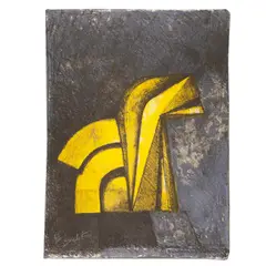 Enrique Carbajal "sebastian", Caballito (Amarillo), Litografía 36 / 100