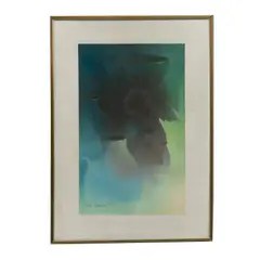 Jorge Edgardo Ramírez, Mujer con vasijas, Óleo sobre tela
