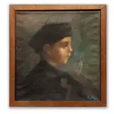 Luis Sahagún, Niño con boina