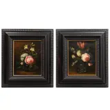 Par de bouquets by Autor No Identificado, Óleo sobre tela, sold Apr 2024