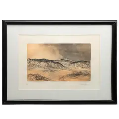 Luis Nishizawa, Volcanes, Grabado al aguafuerte P / A