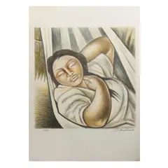 Nakin by Raúl Anguiano, 1990, Serigrafía 126 / 150, sold Apr 2024