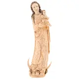 Virgen de la Inmaculada Concepción, ORIGEN INDO-FILIPINO, FINALES DEL SIGLO XVIII, Talla en marfil con detalles entintados