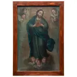 Lorenzo Zendejas, SAGRADO CORAZÓN, Óleo sobre tela