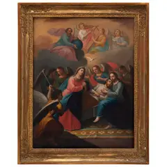 Tránsito de San José, MÉXICO, PRIMERA MITAD DEL SIGLO XIX, Óleo sobre tela