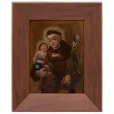 San Antonio de Padua, MÉXICO, SIGLO XIX, Óleo sobre tela