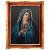 Virgen Dolorosa, MÉXICO, SIGLO XIX, Óleo sobre tela
