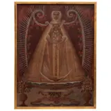 Virgen del Prado, ESPAÑA, SIGLO XVIII, Óleo sobre tela