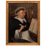 Santo Tomás de Aquino, MÉXICO, FINALES DEL SIGLO XIX, Óleo sobre tela