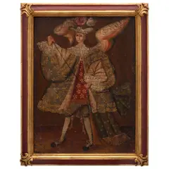 Arcángel Arcabucero, PERÚ, SIGLO XVIII, Óleo sobre tela