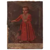 Retrato de Niña, MÉXICO, SEGUNDA MITAD DEL SIGLO XVIII, Óleo sobre tela