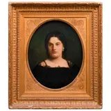 Retrato de Dama, SIGLO XIX, Óleo sobre tela