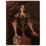 Retrato de Dama, EUROPA, SIGLO XIX, Óleo sobre tela