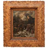 Paisaje Con Rocas, SIGLO XX, Óleo sobre tela