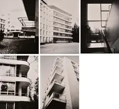 Günther Förg, Architektur II, 1993, The complete set of five gelatin silver prints, on Orwo Baryt paper, the full sheets,