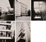 Architektur II by Günther Förg, 1993, The complete set of five gelatin silver prints, on Orwo Baryt paper, the full sheets,, sold Apr 2025
