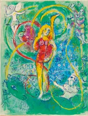 Aus: "Le Cirque" (Bl. 3) by Marc Chagall, 1967, Farblithografie auf Arches, sold Jun 2017
