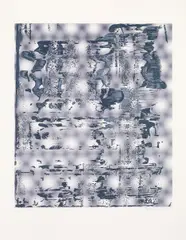 Graphit by Gerhard Richter, Farbserigrafie und frequenzmodulierter Farboffset auf Büttenkarton, gerahmt und verglast, sold May 2017