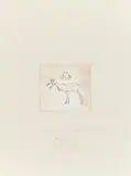 Joseph Beuys, Auktion 404, Los 550, 1982, Radierung auf dünnem weißen Papier aufgewalzt auf grauem Rives
