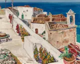 Arnold Balwé, "Südliche Dächer (Peschici)"