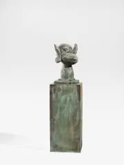 Selbstbildnis by Jörg Immendorff, 1989, Bronze, sold May 2017