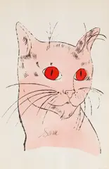 Andy Warhol, Sam, Offsetlithografie, aquarelliert auf Papier