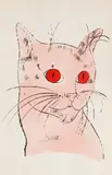 Sam by Andy Warhol, Offsetlithografie, aquarelliert auf Papier, sold May 2017
