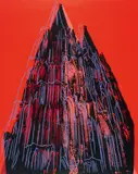 Cologne Cathedral by Andy Warhol, 1985, Farbserigrafie auf Lenox Museumskarton, sold May 2017