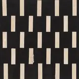 François Morellet, Kaugummibild, 1971, Collage (Öl auf Leinwand, mit Kaugummis beklebt)