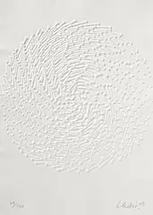 Günther Uecker, Auktion 404, Los 870, 2009, Prägedruck auf handgeschöpftem Bütten