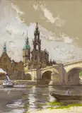 Rudolf Pöschmann, Auktion 407, Los 393, Gouache auf Papier