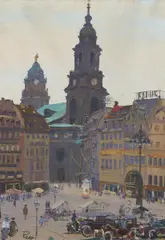 Dresdener Schule, Auktion 407, Los 392, Gouache auf Papier