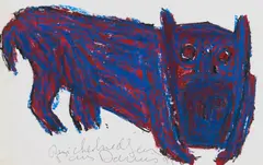 Michel Nedjar, Ohne Titel, 1993, Mischtechnik auf Karton