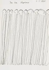 Oswald Tschirtner, Das Herr Napoleons, 1975, Tusche auf Papier