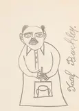 Josef Bachler, Ohne Titel, Bleistift auf Papier