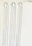 Oswald Tschirtner, Ohne Titel, 1979, Tusche auf Papier
