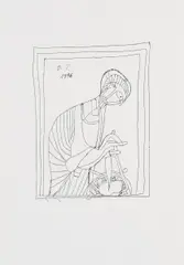 Oswald Tschirtner, Ohne Titel, 1976, Tusche auf Papier