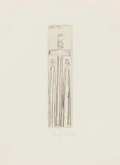 Oswald Tschirtner, O.T, 1979, Radierung auf Velin