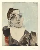 Auktion 411, Los 77 by Pablo Picasso, Ca. 1960, Collotypie und Pochoir auf ARCHES (Wasserzeichen), sold May 2018
