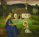 Matthäus Schiestl, Auktion 399, Los 1489, Öl auf Holz