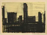 Bernard Buffet, New York X (aus: "Album New York"), 1964, Farblithografie auf ARCHES (Wasserzeichen)