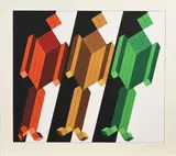Victor Vasarely, Ohne Titel, Farbserigrafie auf Velin