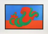 Victor Vasarely, Ohne Titel, Farbserigrafie auf BFK RIVES FRANCE (Wasserzeichen)
