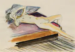 Norbert Tadeusz, Ohne Titel, 1970, Aquarell auf Papier
