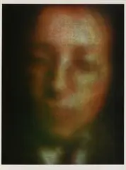 Gerhard Richter, Heiner Friedrich (nach einem Foto von Birgid Polk), 1970, Farboffset auf leichtem Karton