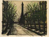 Bernard Buffet, La Tour Eiffel, 1962, Farblithografie auf BFK RIVES (Wasserzeichen)