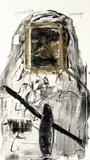 Jonathan Meese, Auktion 401, Los 361, 2004, Collagierte Mischtechnik auf Leinwand