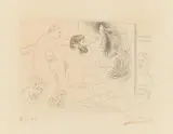 Pablo Picasso, Auktion 404, Los 500, 1927/28, Radierung auf Van Gelder Zonen (Wasserzeichen)