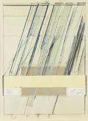 Ohne Titel (Hommage à Picasso) by Cy Twombly, 1973, Farboffset und -lithografie auf Karton, sold Oct 2017