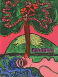 Guillaume Cornelis van Beverloo, L'arbre extatique, 1973, Farblithografie auf Velin